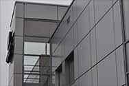 facade cladding with Alucobond panels
