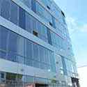 facade fom glass and Alucobond panels