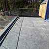 frameless glass balustrade with stainless steel top rail on terrace