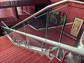 frameless glass balustrade on staircase