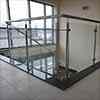 stainless steel glass balustrade at the top of staircase