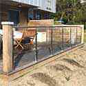 stainless steel glass balustrade on terrace