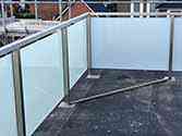 stainless steel glass balustrade on terrace