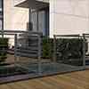 stainless steel wire balustrade on terrace