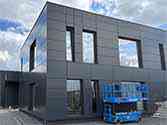 facade cladding with Alucobond panels