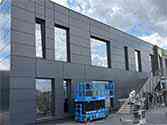 facade cladding with Alucobond panels
