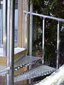 railing with stainless steel handrail and posts