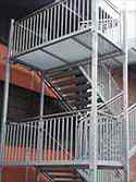 supporting structure consisting of beams and frames made from steel profiles