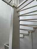 winder stairs from painted steel