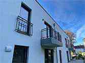 Balcony railing, steel balustrade