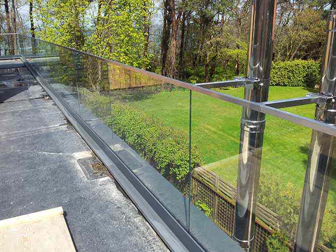 References: Glass Balustrade On Terrace And Stairs For Summer Home 